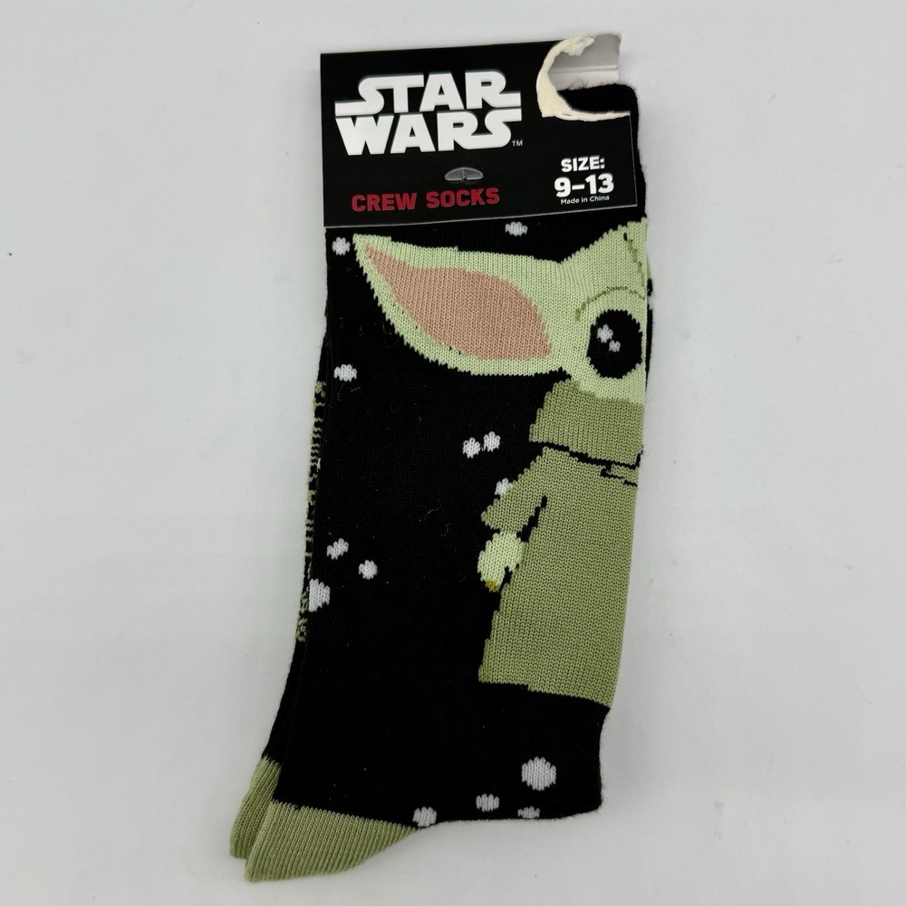 STAR WARS Grogu Crew Socks Size‎ 9–13